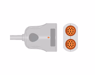 Compatible 2-Channel IBP Converter Cable (comparable to Siemens 5588095, used with Draeger IBP Cable) Reusable, 0.3m SKU: IBPA-DGB-2DGA03