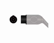 Connector for Compatible 5-lead One-Piece ECG Cable with Grabber/Pinch end (comparable to Nihon Kohden K352B) AHA
