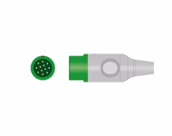 Connector for Compatible 3-lead One-Piece ECG Cable with Grabber/Pinch end (comparable to Biolight 15-031-0014) AHA