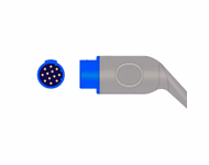 Compatible SpO2 Adapter Cable 2.4m (comparable to Schiller Rainbow, used with Masimo M LNCS Sensors) SKU: SA-049RB-24ML