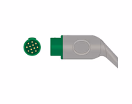 Connector for Compatible 5-lead One-Piece ECG Cable with Snap end (for use with Bexen Cardio) AHA