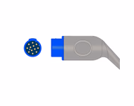 Connector for Compatible Adult Soft Tip SpO2 Sensor 3.0m (for use with Mennen Medical, Technology: Nellcor OxiMax)