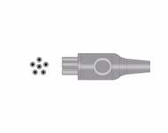 Compatible 3-lead One-Piece ECG Cable with Snap end (comparable to Colin MC039-55) AHA SKU: EC-3035S-A
