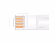 Connector for Compatible EKG Patient Interface Cable 4.6m, for AM4 module (comparable to: GE Healthcare 700044-202)
