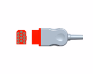 Compatible 3-lead with Respiratory Rate ECG Trunk Cable AHA (comparable to Bionet B-CBL-EP) SKU: ET-3045-BN-A