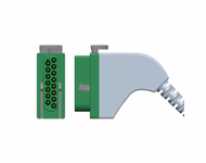 Compatible 5-lead with Respiratory Rate ECG Trunk Cable AHA (comparable to Fukuda Denshi CIO-05CTP-5NA) SKU: ET-5076-SM-A