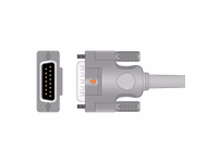 Connector for Compatible 10-lead Diagnostic(EKG) One-Piece ECG Cable with 4mm Banana end (comparable to Schiller 2.400095) AHA