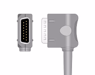 Connector for Compatible 10-lead Diagnostic(EKG) One-Piece ECG Cable with 4mm Banana end (comparable to Kenz K131) AHA