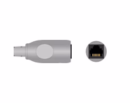 Connector for Compatible IBP Adapter Cable (comparable to Draeger 2606490, used with Abbott/Medex, Transducer)