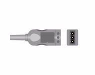 Connector for Compatible 3-lead with Defib-Proof (with Resist) ECG Trunk Cable AHA (comparable to Philips M1669A (OEM is AHA/IEC))