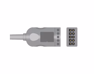 Connector for Compatible 3/5-lead with Respiratory Rate ECG Trunk Cable AHA (comparable to GE Healthcare 2017003-001)