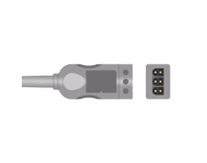 Compatible 3-lead with Respiratory Rate ECG Trunk Cable AHA (comparable to Mindray 0010-30-42720) Reusable, 2.5m, used with Mindray Leadwire SKU: ET-3016-MR-A