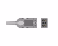 Compatible 3-lead with Defib-Proof (with Resist) ECG Trunk Cable AHA (comparable to Spacelabs 700-0008-08) Reusable, 2.5m, used with Spacelabs TruLink Leadwire SKU: ET-3007R-SL-A