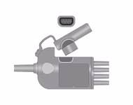 Compatible 4-lead One-Piece ECG Cable with Snap end (comparable to Physio-Control 11111-000018) AHA Reusable, Limb Lead, 2.5m+0.9m, Defib-Proof (with Resist) SKU: EC-4039RS-A