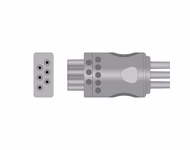 Connector for Compatible 3-lead ECG Leadwire with Snap end Molded 0.9m AHA (for use with Colin)