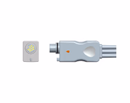 Connector for Compatible 4-lead Telemetry ECG Leadwire with Grabber/Pinch end Molded 0.9m AHA (comparable to Fukuda Denshi CMT-02CTH-0.8DA)