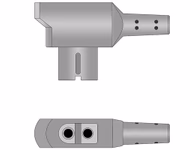 Connector for Compatible 10-lead ECG Leadwire with 4mm Banana end Individual 0.9m AHA (for use with GE Healthcare)