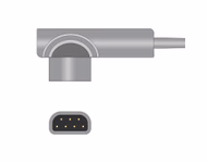 Connector for Compatible 6-lead ECG Leadwire with Snap end Molded 0.9m AHA (comparable to Physio-Control 11111-000022)