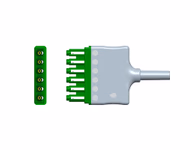 Compatible 6-lead ECG Extension Trunk Cable/Wire (comparable to Draeger MS16256) SKU: ET-DG6-DG-A