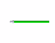 Compatible Neonate 1-Tube BP Air Hose, 2.5m (with: Male Bayonet, use with: 1-Tube Male Luer Slip Cuff) SKU: BPH-NS25-01M-06