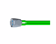 Connector for Compatible Neonate 2-Tubes BP Air Hose, 3.6m (comparable to GE Healthcare 107368, use with: 2-Tube Male Luer Slip Cuff)