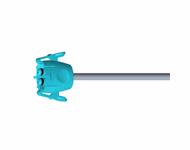 Connector for Compatible Adult/Pediatric 1-Tube BP Air Hose, 2.5m (comparable to Welch Allyn Blue, use with: 1-Tube Bayonet Cuff)