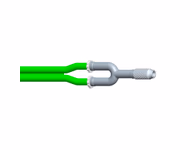Compatible Neonate 2-Tubes BP Air Hose, 2.5m (comparable to Nihon Kohden YN-920P, use with: 1-Tube Male Luer Slip Cuff) SKU: BPH-ND25-15N-S06