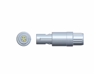 Connector for Compatible 4-lead One-Piece ECG Cable with Grabber/Pinch end (comparable to Siemens 10681806) AHA
