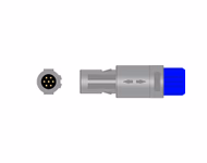 Connector for Compatible 3-lead One-Piece ECG Cable with Grabber/Pinch end (comparable to GE Healthcare 2418831-2) AHA