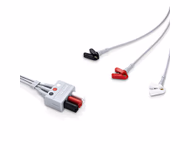 New Original 3-Lead ECG Leadwire, 0.6m - Mindray 0010-30-43250 3-Lead ECG wires, clip, Neo, TPU, AHA, 0.6m SKU: 0010-30-43250