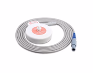 New Original Ultrasonic Transducer - Edan 02.01.210256 8 ultrasound crystals, 1MHz, pink labelcable SKU: 02.01.210256