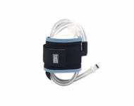 Cylindrical Tourniquet Cuff Single Port/Single Bladder 8" x 2.5" Light Blue with 30" Tubing Disposable, TPU, with Quick Connector, with Limb Protection Sleeve, Sterile, 1 Pc / Bag SKU: 10-2006