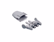 Compatible BP Connector WA Gray 2-Tube 4.5mm (for use with Welch Allyn) SKU: BPC24
