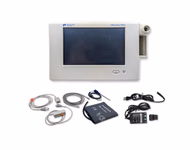 Refurbished Patient Monitor with New Accessory - Spacelabs Ultraview DM3 91330-MT with new replacement Accessories of Spo2 Masimo SET, NIBP and certified Turbo Temp probe . AC power adapter is included. SKU: DM3-opt.3-R-02