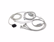 Compatible 10-lead Diagnostic(EKG) One-Piece ECG Cable with Snap end (comparable to Zoll 8300-0802-12) IEC Reusable, Limb + Chest Lead, Defib-Proof (with Resist) SKU: EC-10104RS-I