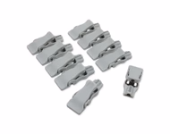 Compatible EKG Adapter, Banana 4mm Female Socket >>Wide Mouth, Gray 1 set/bag, 10 pcs/set SKU: EKA-BW-10