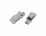 Connector for Compatible EKG Adapter, Banana 4mm Female Socket >>Wide Mouth, Gray