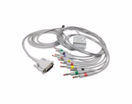 Compatible 10-lead Diagnostic(EKG) One-Piece ECG Cable with 4mm Banana end (comparable to Philips 989803184941) IEC Reusable, Limb + Chest Lead, 2.2m+mixed 0.8m/1.2m, Defib-Proof (with Resist) SKU: EKC10R-PHA-B-I