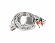 Compatible 10-lead One Piece ECG Cable with Banana End,IEC,for or Zoncare IMAC 120 (comparable to ECG-FD12) Reusable,DB26PIN,2.1M SKU: EKC10R-ZNC-B-I