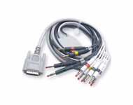 Compatible 12-Lead One-Piece ECG Cable ,IEC ,comparable to NAlong RAGE-12 Reusable,3M, 4mm Banana Connector End SKU: EKC10-NL-B-I