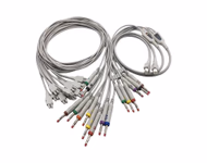 Compatible 18-lead ECG Leadwire with 4mm Banana end Individual 0.9m IEC (comparable to Edan 01.57.471394020) SKU: EKL-ED18-100B-I