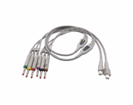 Connector for Compatible 18-lead ECG Leadwire with 4mm Banana end Individual 0.9m IEC (comparable to Edan 01.57.471394020)