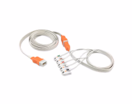 Connector for Compatible 5-lead One-Piece ECG Cable with Grabber/Pinch end (for use with Covidien) AHA