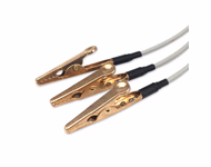 Compatible 3 Lead ECG Wires with Alligator Clips, 1.0m,IEC SKU: ELV-AAS3-100A-I