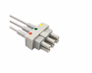 Connector for Compatible 3 Lead ECG Wires with Alligator Clips, 1.5m,IEC