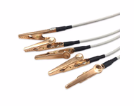 Compatible 5 Lead ECG Wires with Alligator Clips, 1.0m,IEC SKU: ELV-AAS5-100A-I