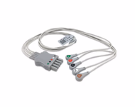 Compatible 5-lead ECG Leadwire with Snap end Molded 0.9m AHA (comparable to Mindray 0012-00-1261-01) Reusable, Limb + Chest Lead, Lead Type: Mindray, Shielded SKU: EL-MR5-90S-A