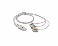 Compatible 3-lead ECG Leadwire with Grabber/Pinch end Molded 0.9m IEC (comparable to Philips 989803144951) Reusable, Limb Lead, Lead Type: Philips IntelliVue, Shielded SKU: EL-PH3-90G-I