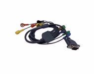 Compatible 10-lead Telemetry ECG Leadwire with Snap end Molded 0.9m AHA (for use with TIMES) Reusable, Limb + Chest Lead, Shielded SKU: EL-TCCSD10-90S-A