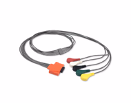 Compatible 5-lead Holter ECG Leadwire with Snap end Molded IEC (for use with Cardinal Health) Reusable, Limb + Chest Lead, Lead Type: Covidien/Kendall, Shielded SKU: EL-TCDL05-90S-I